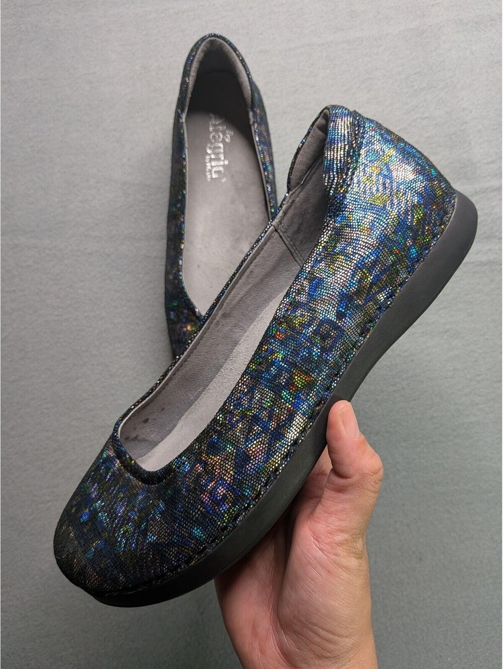 Alegria Shoes Womens 8.5 Multicolor Ballet Flats Comfort Slip Resistant PET-321